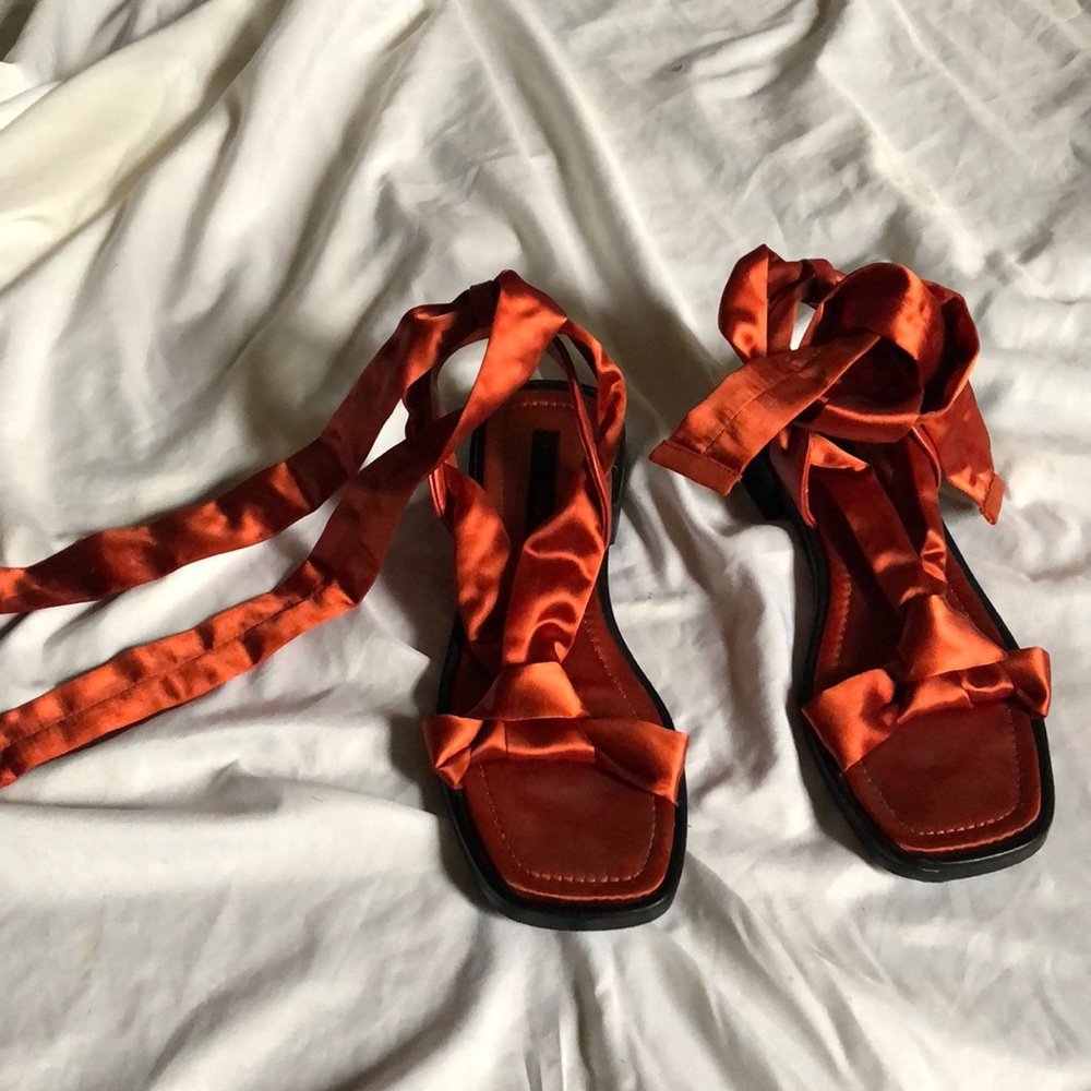Zara Orange Sandals